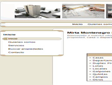 Tablet Screenshot of mirtamontenegropropiedades.com